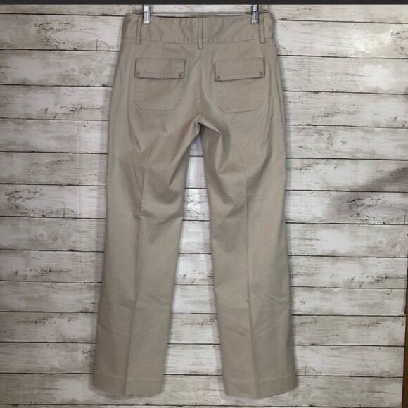 Old Navy Low-Waist Stretch Straight Leg Khaki Pants | Women's Size 6R - Picture 4 of 6